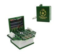 FuninCrea Porte-clés 3D en forme de livre stéréoscopique - Pendentif décoratif - Mini livre pop-up - Porte-clés de voiture - Puzzle - Amusant pour la décoration de sac à dos et clés, Football,