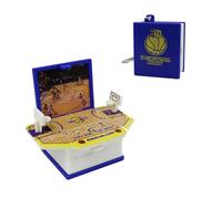 FuninCrea Porte-clés 3D en forme de livre stéréoscopique - Pendentif décoratif - Mini livre pop-up - Porte-clés de voiture - Puzzle - Amusant pour la décoration de sac à dos et clés, Basketball.,