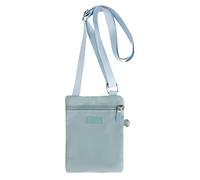 FuninCrea Sac à bandoulière pour femme - En nylon imperméable - Léger et fin - Avec sangle réglable - Pour le shopping, les promenades, bleu, s
