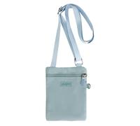 FuninCrea Sac à bandoulière pour femme en nylon imperméable, léger et fin, petit sac à bandoulière décontracté pour téléphone portable avec fermeture éclair et sangle réglable, bleu, Small