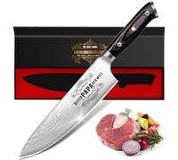 Funistree Cadeau Fête des Pères - Couteau Chef Personnalisé pour Papa | Idée Cadeau Homme Original | Couteau Cuisine Acier Inoxydable Allemand avec Boîte Cadeau et Manche Ergonomique