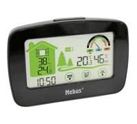 Funk Wetterstation kabellos 21x12x4cm schwarz