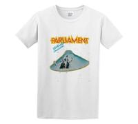 Funkadelic George Clinton Logo Casual Round Neck T Shirt White S