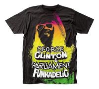 Funkadelic George Clinton Parliament T-Shirt Mens Black Unisex Tees Shirt M