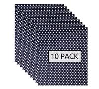 FUNKAKA Small Star Lot de 10 feuilles de vinyle de transfert thermique HTV pour toutes les machines de découpe et de désherbage faciles à couper et à désherber Motif drapeau américain 30,5 x 25,4 cm