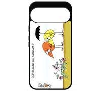 FunKaz Coque pour Google Pixel 10 & Pixel 10 Pro - Les Shadoks - Cop 21, on Fait Quoi Maintenant - Coque Noire TPU