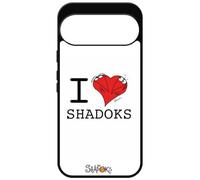 FunKaz Coque pour Google Pixel 10 & Pixel 10 Pro - Les Shadoks - I Love Shadoks - Coque Noire TPU