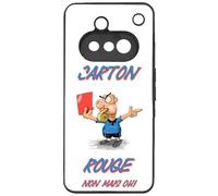 FunKaz Coque pour Nothing Phone (3a) - Arbitre Carton Rouge, Non mais Oh, Sport Arbitrage - Coque Noire TPU