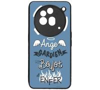 FunKaz Coque pour Nothing Phone (3a) Pro - ProseCafé© Humour : Ange Gardien Un boulot d'enfer - Coque Noire TPU