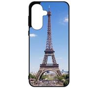 FunKaz Coque pour Samsung Galaxy A26 (5G) - Tour Eiffel Paris France - Coque Noire TPU
