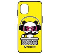 FunKaz Coque pour Samsung Galaxy XCover 7 Pro - Panda Boo© DJ Music - thème Humour - Coque Noire TPU