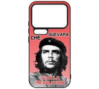 FunKaz Coque pour Xiaomi 17 Pro Max - Che Guevara - Viva la Revolution - Coque Noire TPU