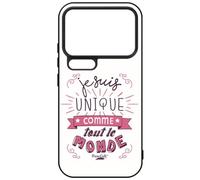 FunKaz Coque pour Xiaomi 17 Pro - ProseCafé© Humour : Je suis Unique comme Tout Le Monde - Coque Noire TPU