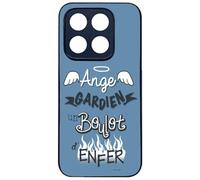 FunKaz Coque pour Xiaomi 17 - ProseCafé© Humour : Ange Gardien Un boulot d'enfer - Coque Noire TPU