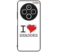FunKaz Coque pour Xiaomi Poco C75 4G et 5G - Les Shadoks - I Love Shadoks - Coque Noire TPU