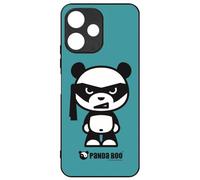 FunKaz Coque pour Xiaomi Poco M6 Pro 5G - Panda Boo© Bandeau Kamikaze banzaï - thème Humour - Coque Noire TPU