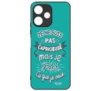 FunKaz Coque pour Xiaomi Poco M6 Pro 5G - ProseCafé© Humour : Je ne suis Pas capricieuse mais ... - Coque Noire TPU