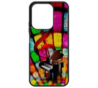 FunKaz Coque pour Xiaomi Redmi 15C (Version Europe) 4G et 5G - clé de Sol Piano - solfège - Musique - Coque Noire TPU