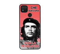 FunKaz Coque pour Xiaomi Redmi Note 10 5G et 10T 5G - Che Guevara - Viva la Revolution - Coque Noire TPU (Compatible Induction)