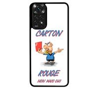 FunKaz Coque pour Xiaomi Redmi Note 11 (4G) et Note 11S (4G) - Arbitre Carton Rouge, Non mais Oh, Sport Arbitrage - Coque Noire TPU