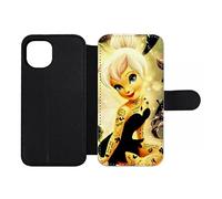 FunKaz Étui Cuir pour iPhone 12 Pro - fée tatouée Punk | fée punk tatouée, musique, rock, rebelle, guitare, concert, alternatif, féérique, magique, fantastique, ailes, conte, cadeau