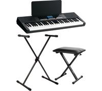FunKey 61 Performer Clavier noir Clavier avec support Banc 300 sons USB MIDI