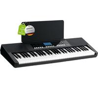 FunKey 61 Performer Keyboard Avec 61 Touches - 450 Sons 150 Rythmes 120 Morceaux Démo - Fonction D'Apprentissage - Affichage LED - Sortie Casque - Alimentation Incluse - Noir