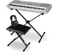 Clavier Numerique Arrangeur Synthetiseur Piano 61 Touches + Banc Support Argente