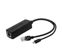 FUNKID Répartiteur PoE Micro USB Active Power over Ethernet 48 V vers 5 V 2,4 A pour tablettes, compatible IEEE 802.3af pour Raspberry Pi 4, caméras de sécurité, et plus encore