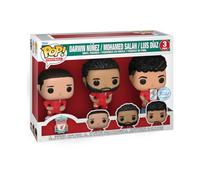 Funko 78250 Pop! Football : Liverpool - Darwin Nunez, Mohamed Salah & Luis Diaz (édition spéciale) Lot de 3