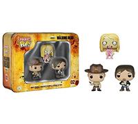 Funko - 7993 - Pocket Pop Figurine - Walking Dead Vinyle - Rick Grimes - Daryl Dixon - Zombie Walker
