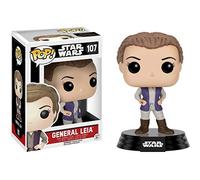 Funko 9610 Star Wars 9610" POP Bobble E7 TFA General Leia Action Figure, Cream,Purple
