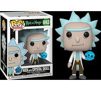 Funko Figurine en vinyle à collectionner Rick Sanchez et Morty avec crâne en cristal