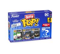 Funko Bitty Pop! 4 Pack: DC - Batman,Batgirl,The Joker & More | Goodies Officiels Superheroes - Mini Figurines 2,2 cm avec Présentoir - Déco Gâteau, Pochette Surprise et Petit Cadeau