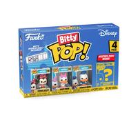 Funko Bitty Pop! 4 Pack: Disney - Minnie Mouse (Red Dress), Daisy Duck, Donald Duck, Mystery Mini Figure - Styles May Vary - 0,9 Pouce (2,2 cm) De Collection - Étagère d’Exposition empilable Incluse