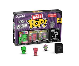 Funko Bitty Pop! 4 Pack: Disney Nightmare Before Christmas - Oogie Boogie | Goodies Officiels Cartoon/Animation - Mini Figurines 2,2 cm avec Présentoir - Déco Gâteau, Pochette Surprise et Petit Cadeau