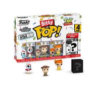 Funko Bitty Pop! Toy Story Pack 4 – Forky, Woody, Gabby Gabby + Mystère – 2,2 cm – Étagère incluse