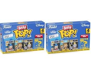 Funko Bitty Pop! 4 Pack: Disney - Sorcerer Mickey - Dale - Princess Minnie - Mystery Mini Figure - Styles May Vary Et Une Mini-Figurine mystère Surprise - 0,9 Pouce (2,2 cm) De Collection (Lot de 2)