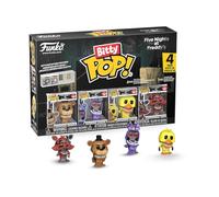 Funko Bitty Pop! 4 Pack: Five Nights at Freddy's - FNAF - Freddy, Bonnie, Chica, Foxy - 0,9 Pouce (2,2 cm) De Collection - Étagère d’Exposition empilable Incluse - Idée Cadeau - pour Sacs de fête