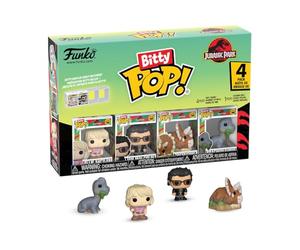 Funko Bitty Pop! 4 Pack: Jurassic Park - Ellie Sattler, Ian Malcolm, Triceratops, Brachiosaurus - 1 in 6 Chance of Receiving The Rare Chase Variant - Styles May Vary - 0,9 Pouce (2,2 cm)