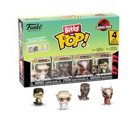 Funko Bitty Pop! 4 Pack: Jurassic Park - John Hammond, Tyrannosaurus (Fossil), Stygimoloch, Velociraptor - 1 in 6 Chance of Receiving The Rare Chase Variant - Styles May Vary - 0,9 Pouce (2,2 cm)