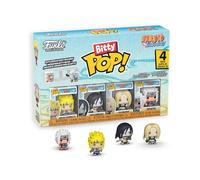 Funko – Pack 4 Bitty Pop! Naruto Shippuden Team 2 – Figurines vinyle de collection officielles
