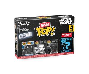 Funko Bitty Pop! 4 Pack: Star Wars - Darth Vader, TIE Fighter Pilot | Goodies Officiels - Mini Figurines 2,2 cm avec Présentoir - Déco Gâteau, Pochette Surprise et Petit Cadeau de Noël