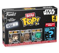 Funko Bitty Pop! Star Wars - Han Solo™, Chewbacca™, Greedo™ et Une Mini-Figurine Mystère en Surprise - 2.2 Cm Collectionnable - Étagère Empilable Incluse - Idée de Cadeau - Produits Officiels