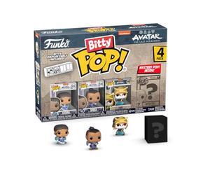 Funko Bitty Pop! Avatar: TLA - Katara 4PK - Katara, Sokka, Suki et Une Mini-Figurine Mystère en Surprise - 2.2 Cm - Avatar: The Last Airbender - Le Dernier Maître de L'air Collectionnable