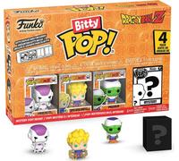 Funko Bitty Pop DBZ - Kid Buu 4PK - Kid Buu, Vegito, Majin Vegeta ET une mini-figurine surprise - 0.9 Inch (2.2 Cm) - Dragon Ball Z Collectable- Stackable Shelf Included Fans