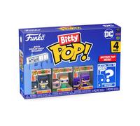 Funko Bitty Pop! DC - Batman, Batgirl, The Riddler et Une Mini-Figurine Mystère en Surprise - 2.2 Cm - DC Comics Collectionnable - Étagère Empilable Incluse - Idée de Cadeau