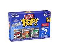 Funko Bitty Pop! DC - Harley Quinn, The Joker, Poison Ivy et Une Mini-Figurine Mystère en Surprise - 2.2 Cm - DC Comics Collectionnable - Étagère Empilable Incluse - Idée de Cadeau