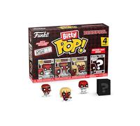 Funko Bitty Pop! Deadpool (Sleepover), Deadpool (LARP), Deadpool (Heavy Metal) et Une Mini-Figurine Mystère en Surprise - Étagère Empilable Incluse - Idée de Cadeau - Produits Officiels