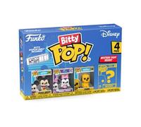 Funko Bitty Pop Disney - Mickey Mouse, Minnie Mouse (pink Dress), Pluto et une Mini-figurine Mystère en Surprise - 2.2 Cm Collectionnable - Étagère Empilable Incluse - Idée de Cadeau - Disney Fans
